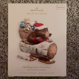 Hallmark keepsake “sliding into Christmas “series